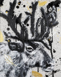 Peinture d'un caribou "La robustesse"